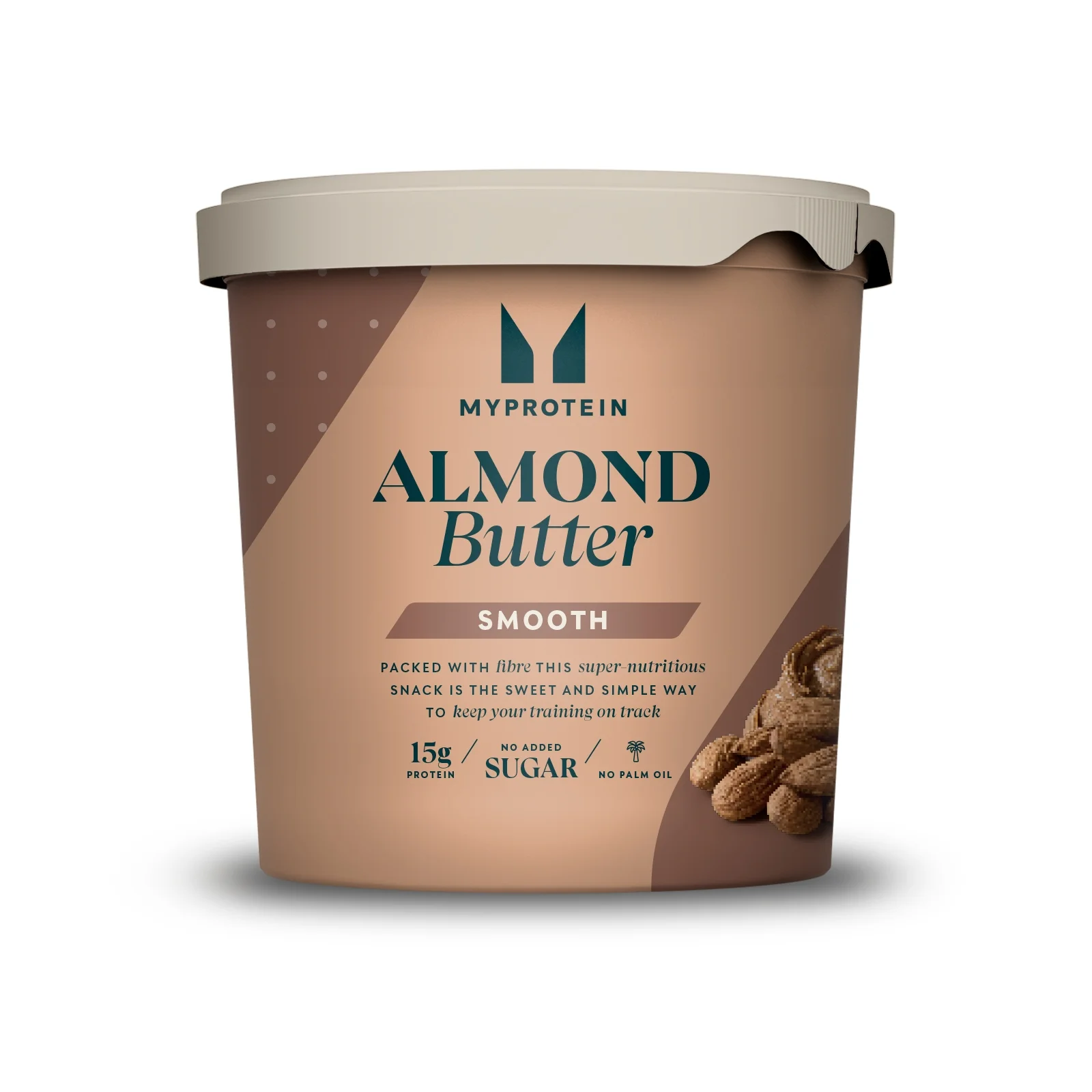 Naturlig Mandelsmør - 1kg - Original - Smooth Billede 1