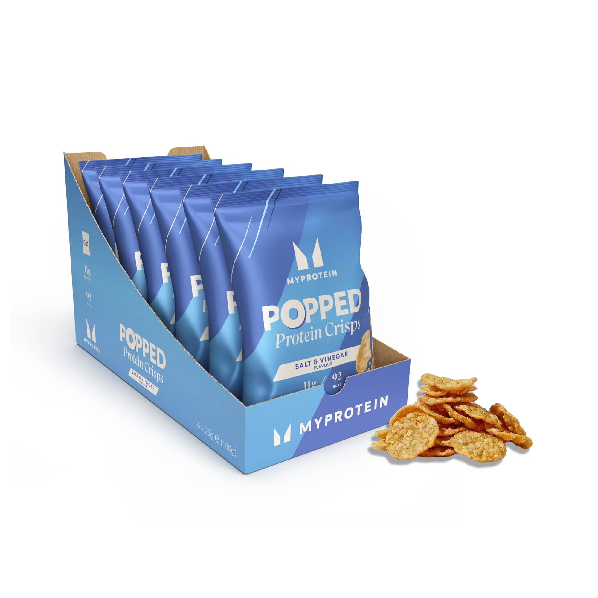 Popped Protein Crisps - Salt & Eddike Billede 1