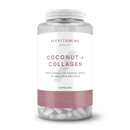 Kokos- og kollagenkapsler - 180 CAPSULES - 90servings