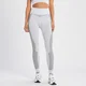 MP Contrast Rib Seamless Leggings til kvinder – Hvid/Sort