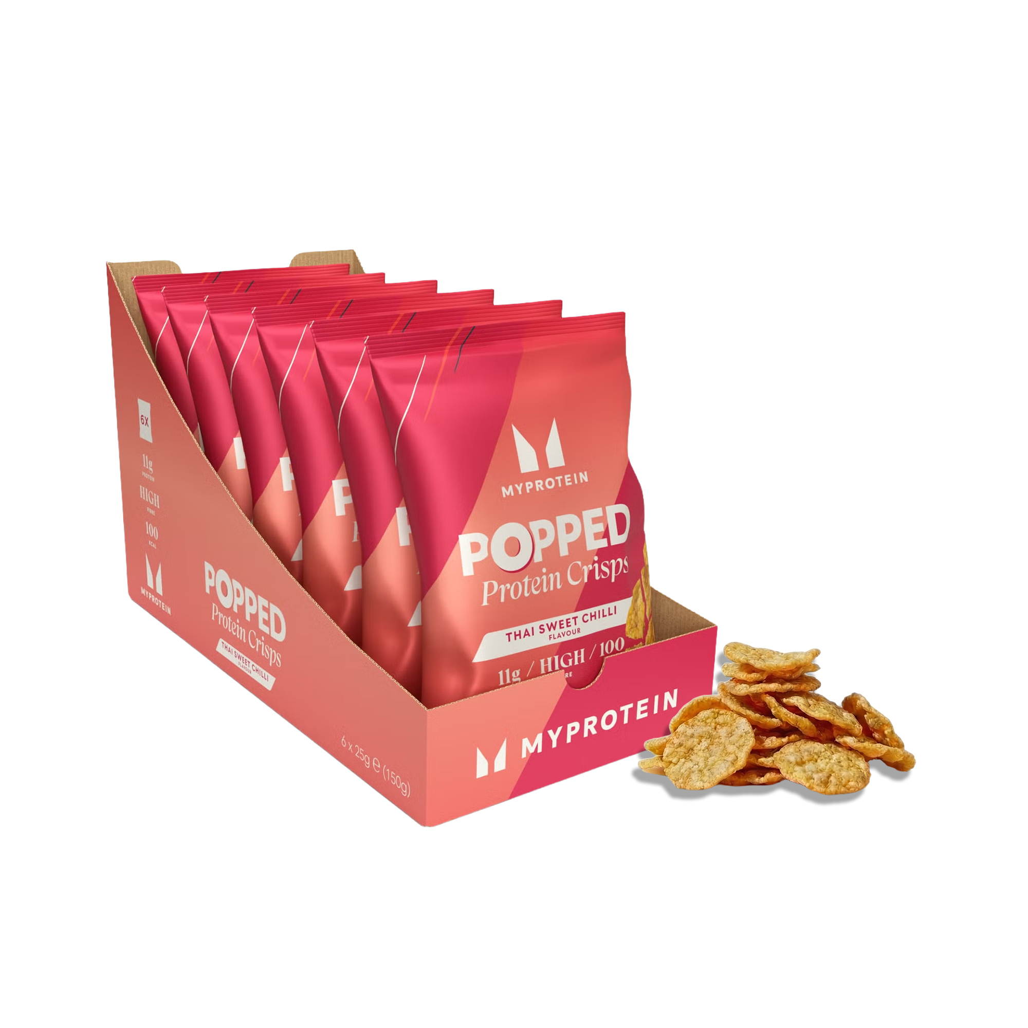 Popped Protein Crisps - Thai Sweet Chilli Billede 1