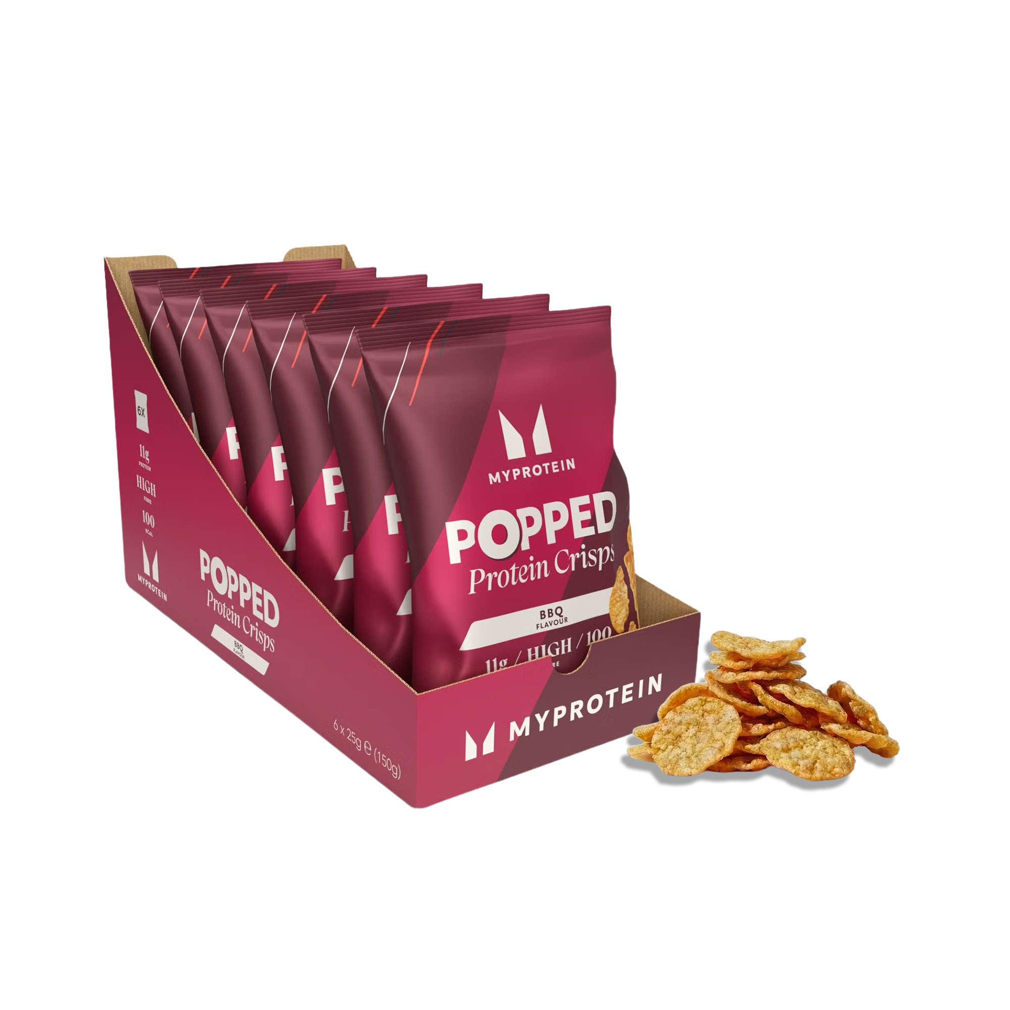 Popped Protein Crisps - Barbecue Billede 1