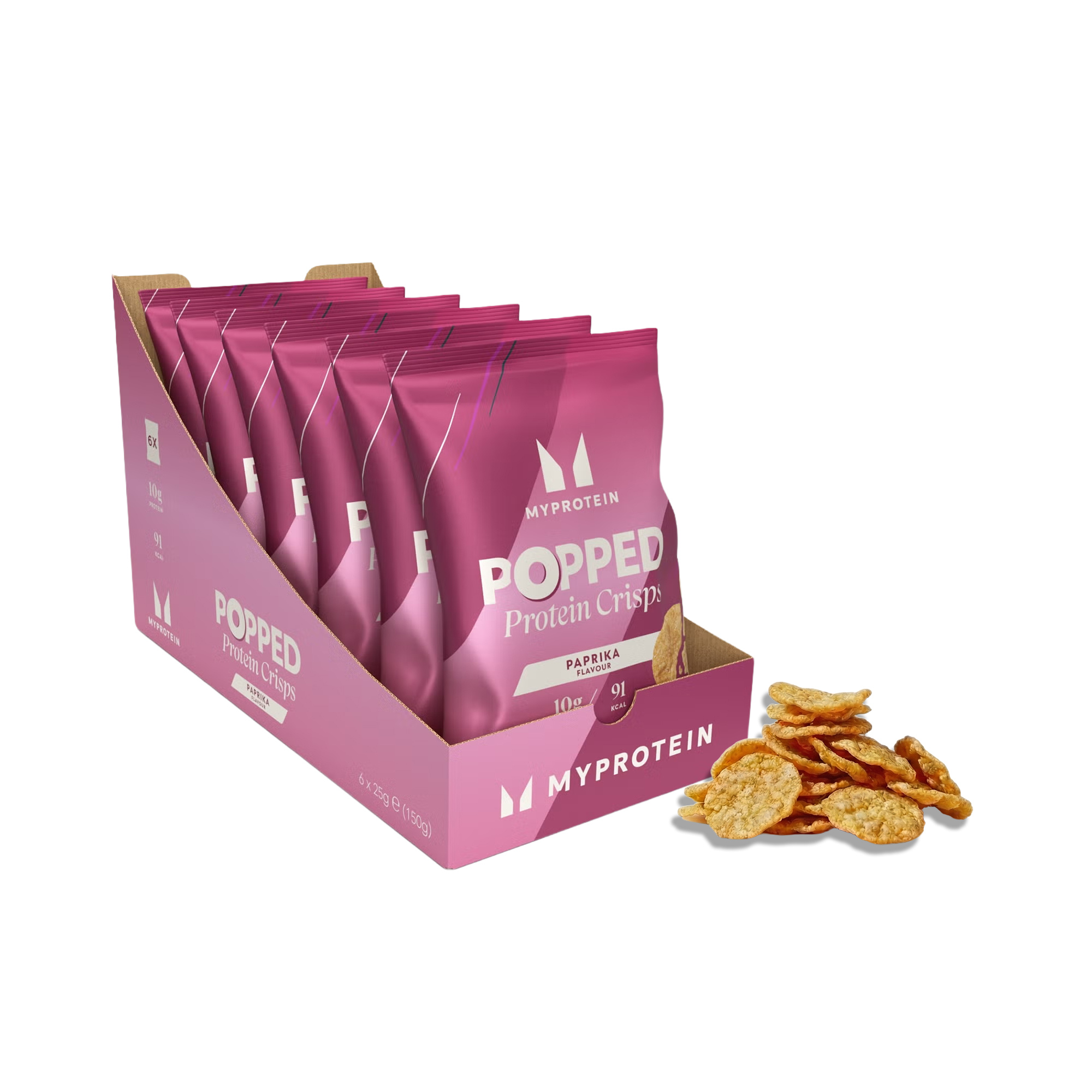 Popped Protein Crisps - Paprika Billede 1