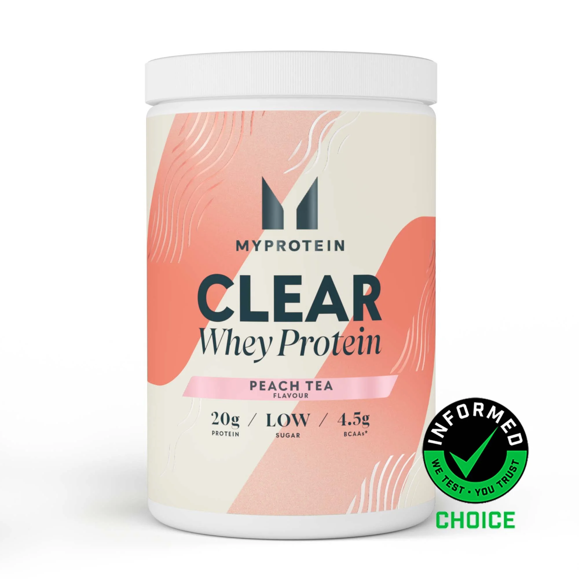 Clear Whey Isolate - 500g - 20servings - Fersken te Billede 1