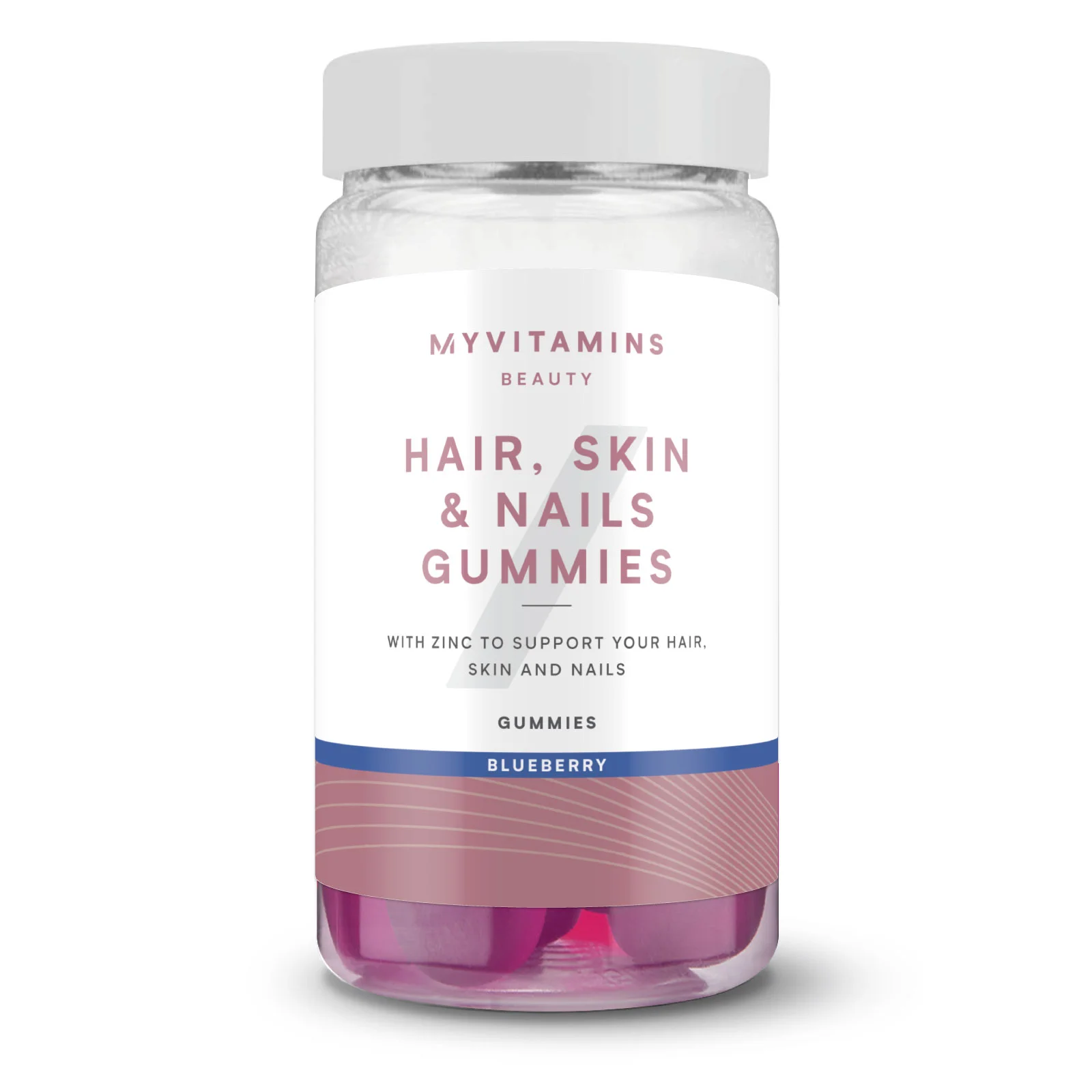 Hair, Skin og Nails Vingummi - 60 Gummies - 30servings - Blåbær Billede 1