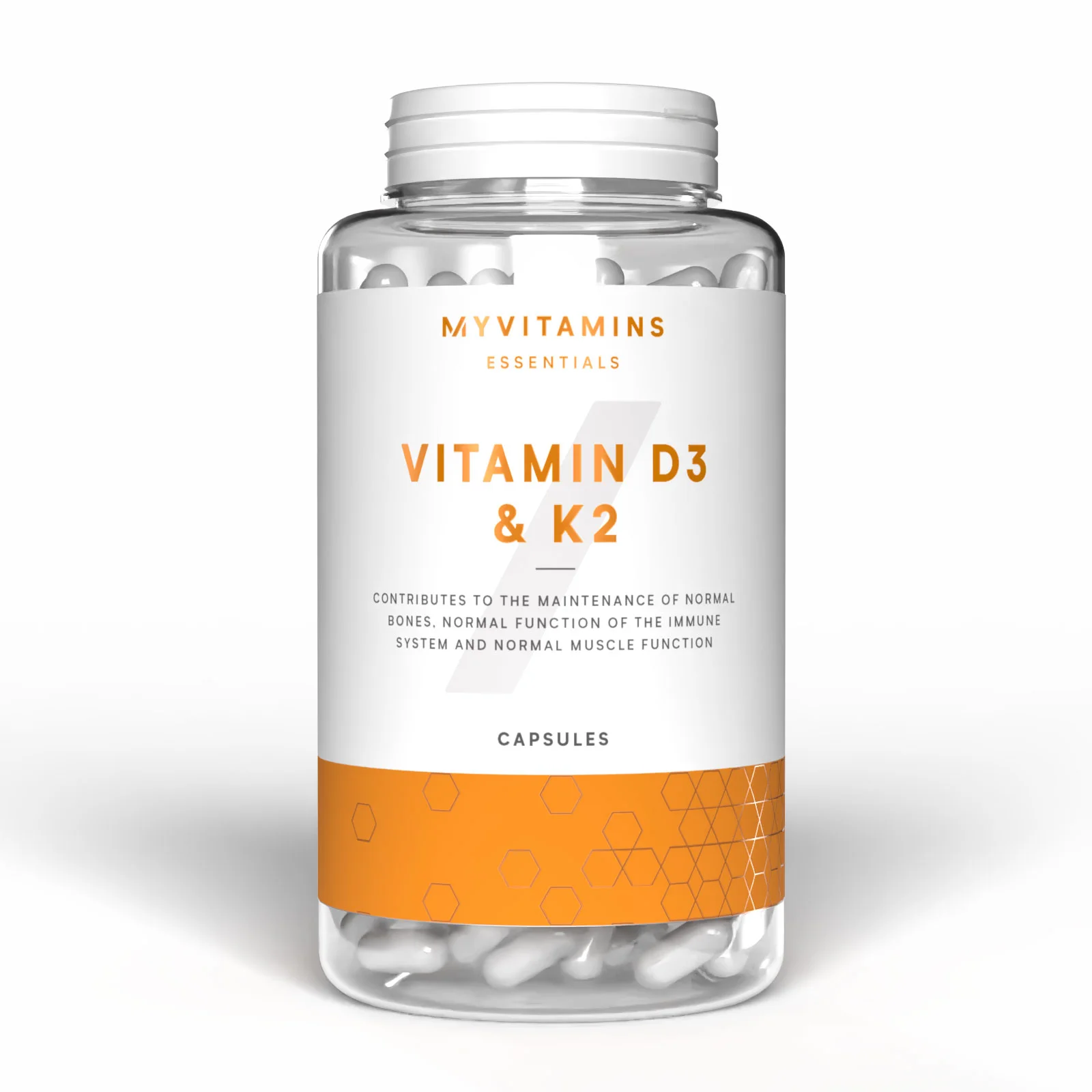 D3- og K2-vitaminkapsler - 90CAPSULES, 90servings Billede 1