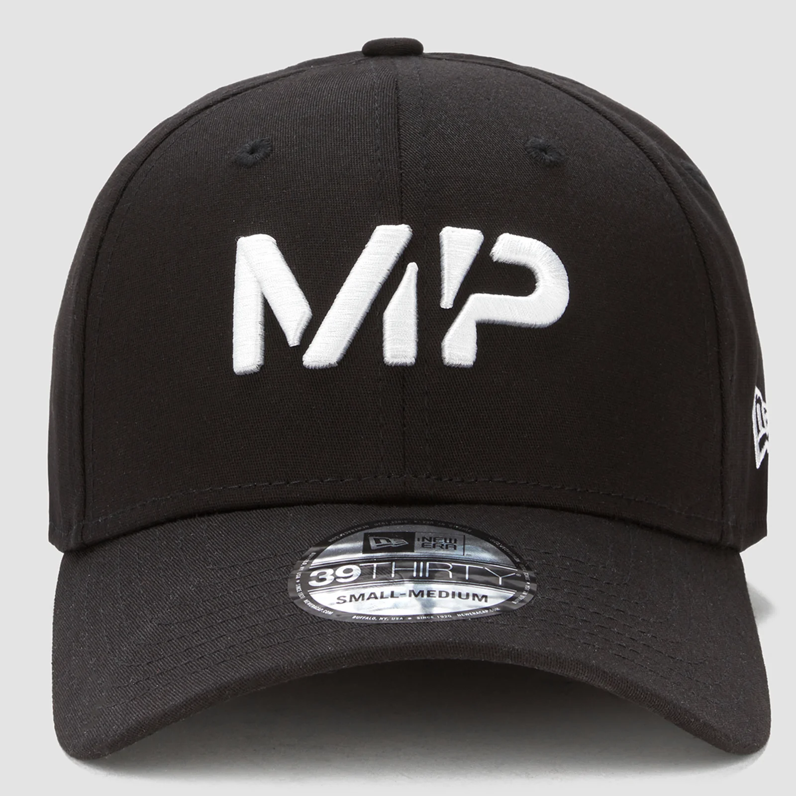 MP New Era 39THIRTY Baseball Cap - Sort/hvid - S-M Billede 1