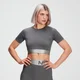 MP Adapt Textured Crop Top til kvinder - Carbon
