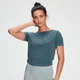 MP Women's Training Washed Tie Back T-shirt - Deep Sea Blue