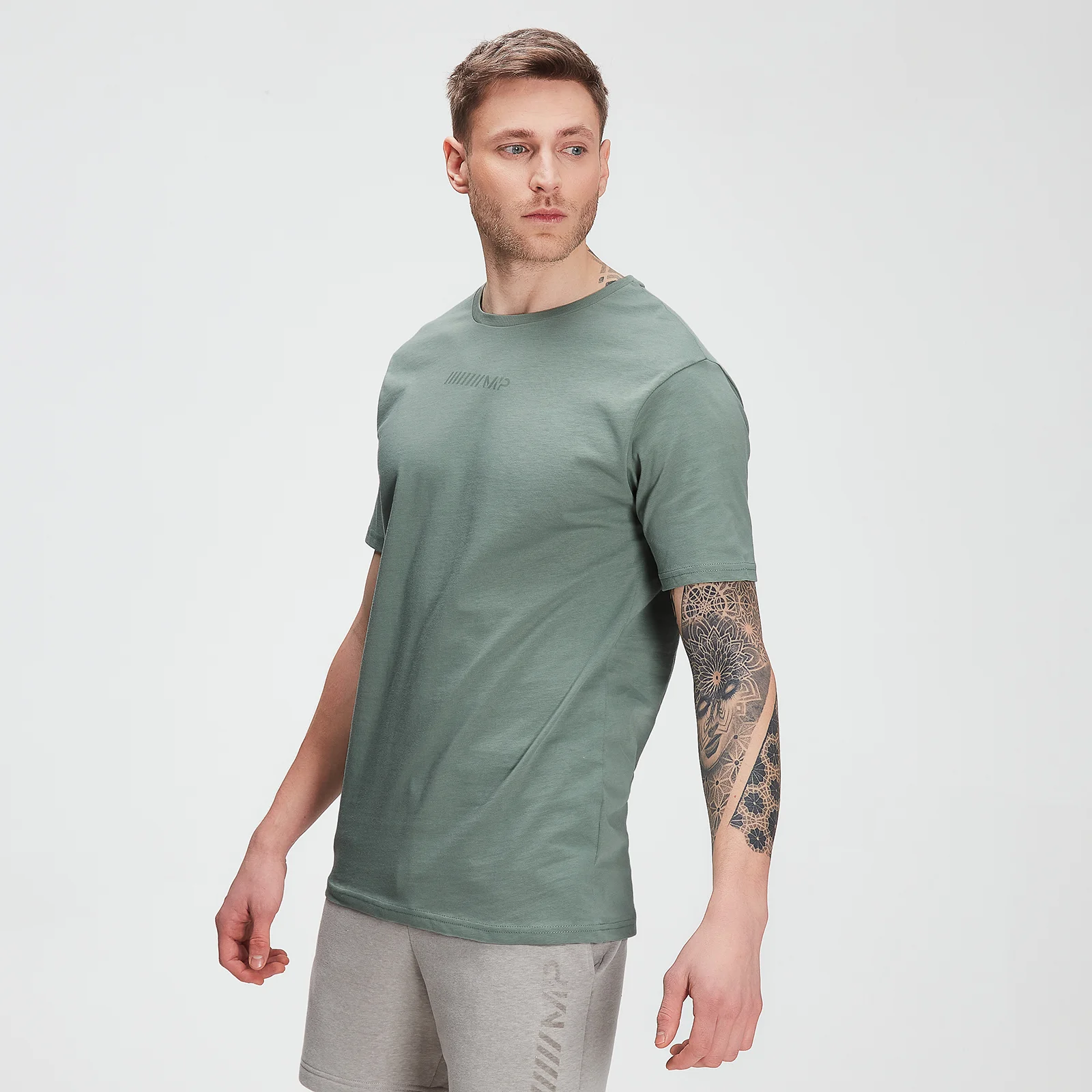 MP Tonal Graphic Short Sleeve T-shirt til mænd – Washed Green - XXS Billede 1
