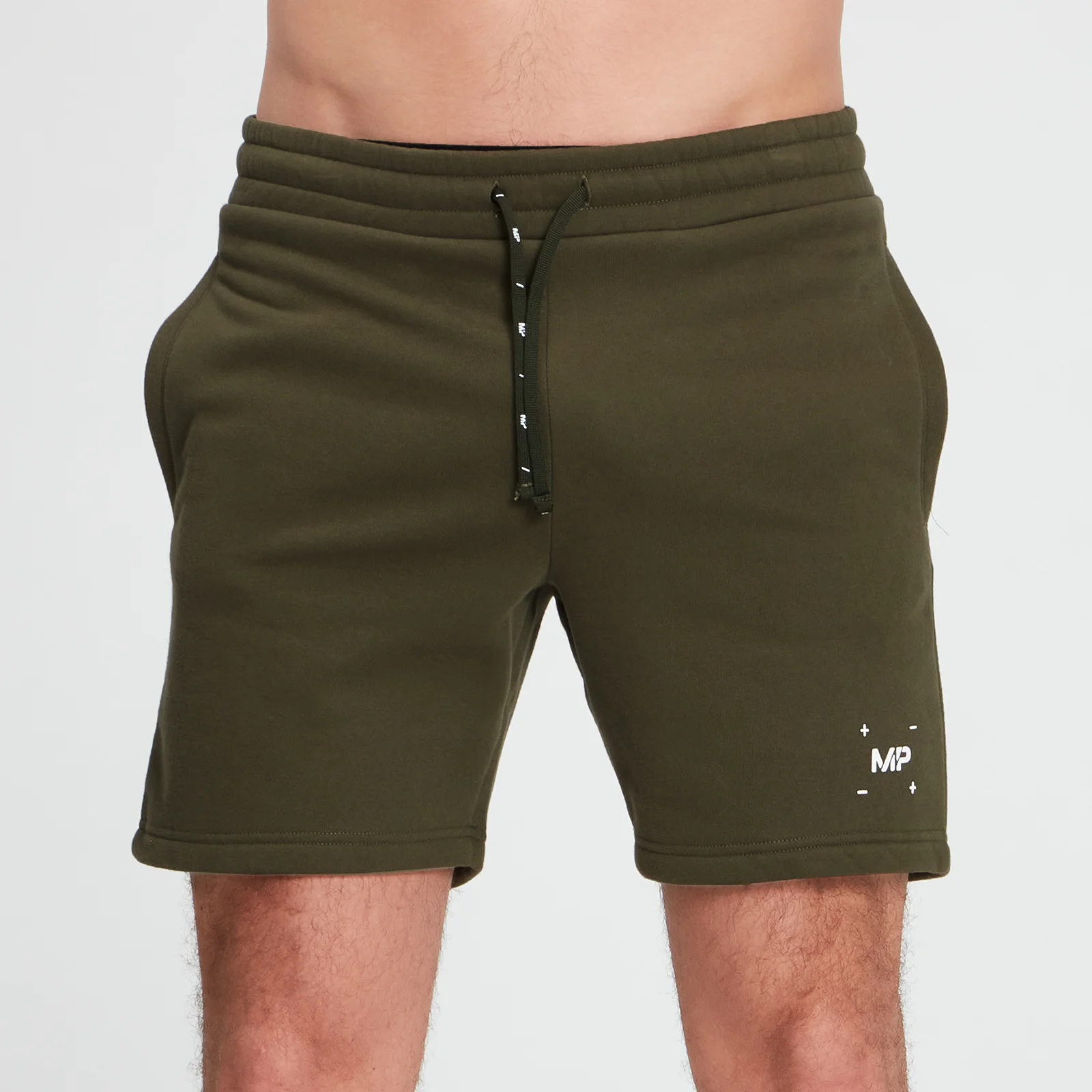 MP Men's Central Graphic Shorts - Dark Olive - XXS Billede 1