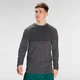 MP Essentials Seamless Long Sleeve Top til mænd – Storm Grey Marl