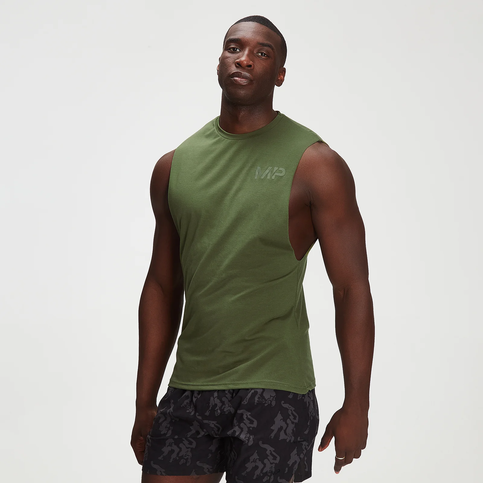 MP Adapt drirelease® Tonal Camo Tank til mænd - Leaf Green - XXS Billede 1