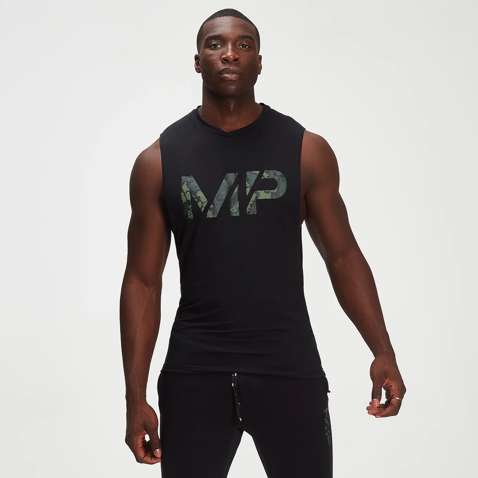 MP Adapt drirelease® Camo Print Tank til mænd - Sort - XXS Billede 1