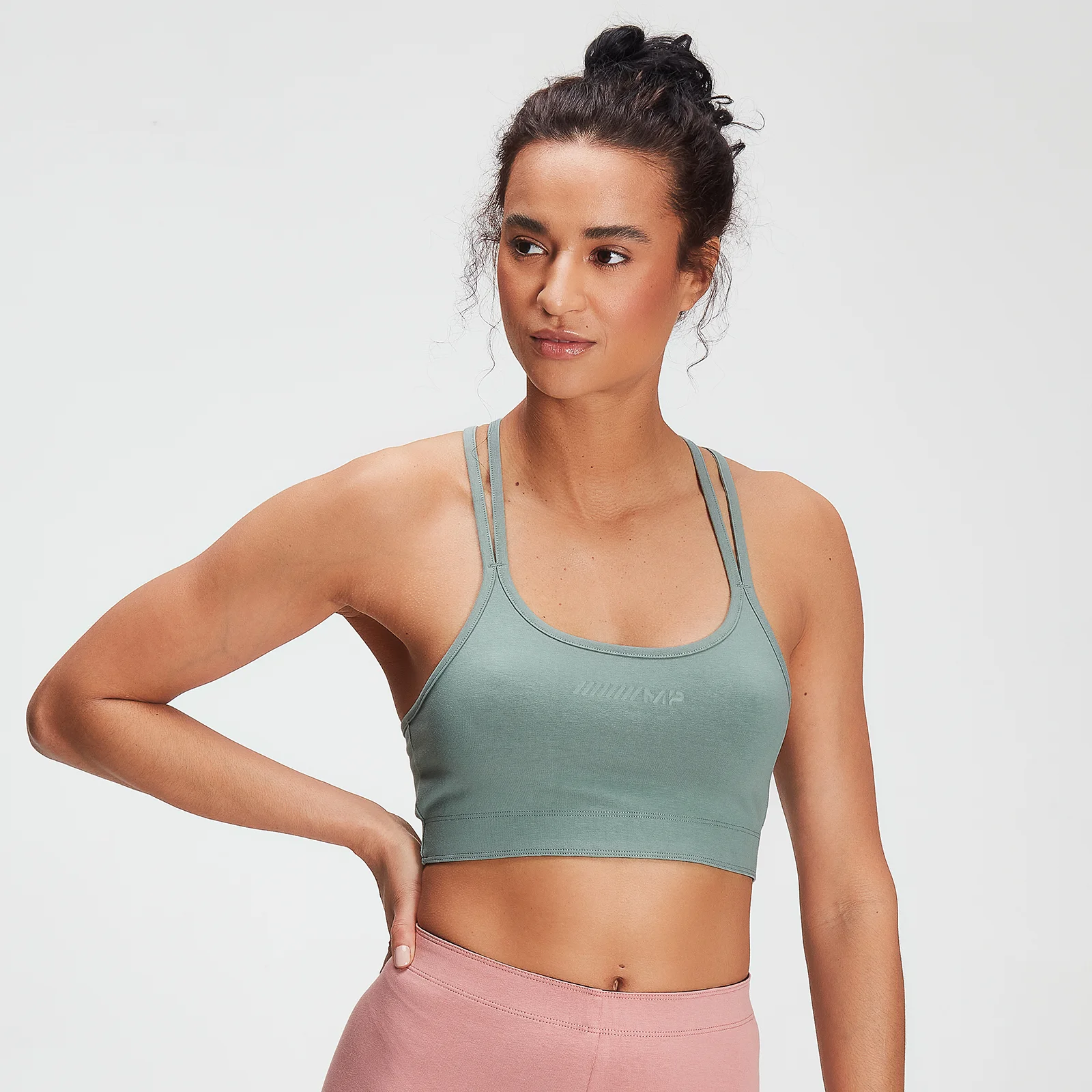 MP Tonal Graphic Bra til kvinder – Washed Green - XXS Billede 1