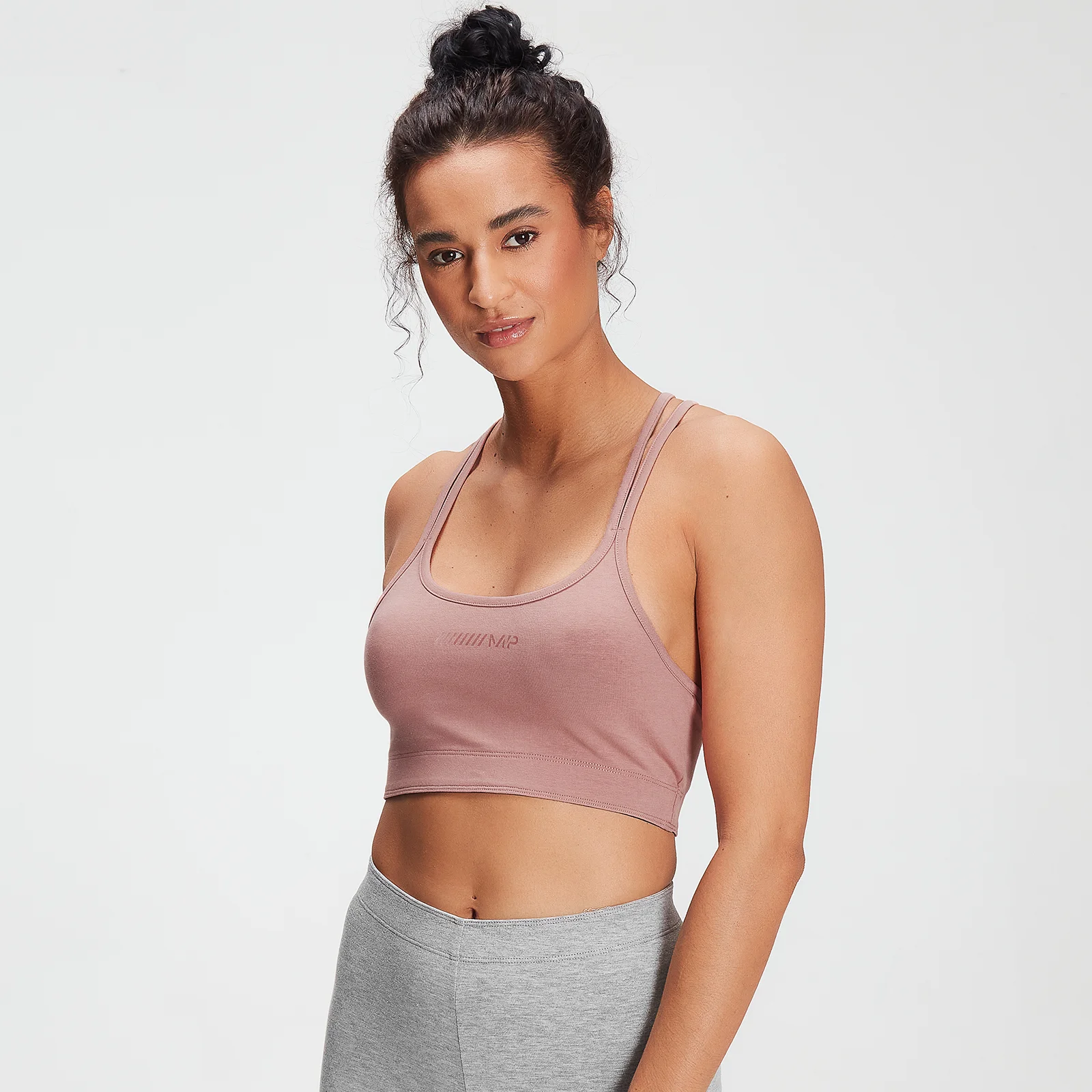 MP Tonal Graphic Bra til kvinder – Washed Pink - XXS Billede 1