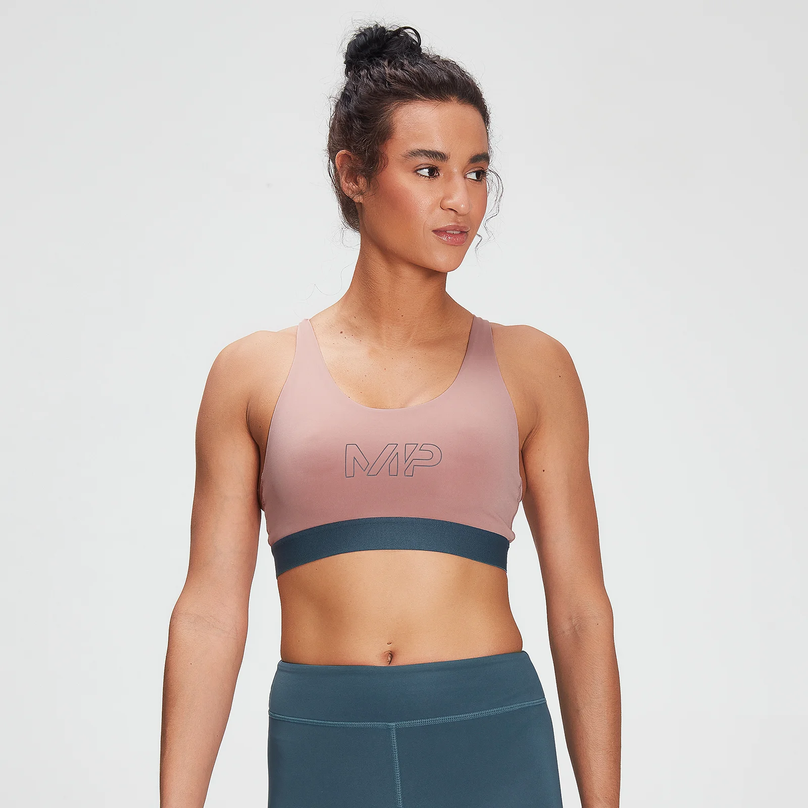 MP Branded Training Sports Bra til kvinder – Washed Pink - XXS Billede 1