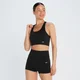 MP Shape Seamless Cross Strap Sports Bra til kvinder - Sort