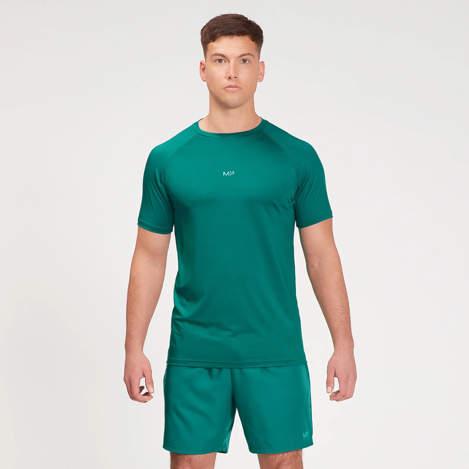 MP Fade Graphic Training Short Sleeve T-Shirt til mænd - Energy Green - XXS Billede 1