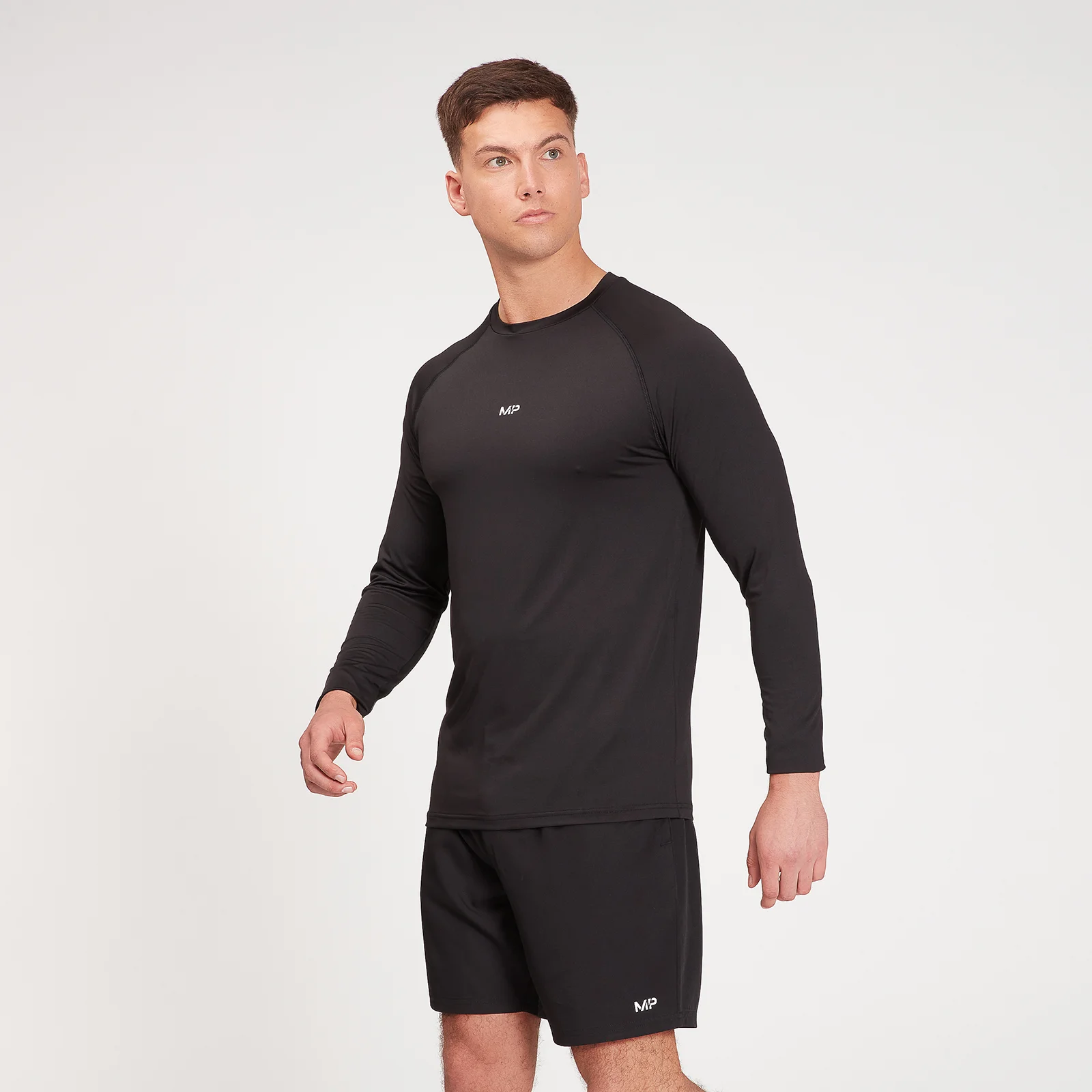 MP Fade Graphic Training Long Sleeve Top til mænd – Sort - XXS Billede 1