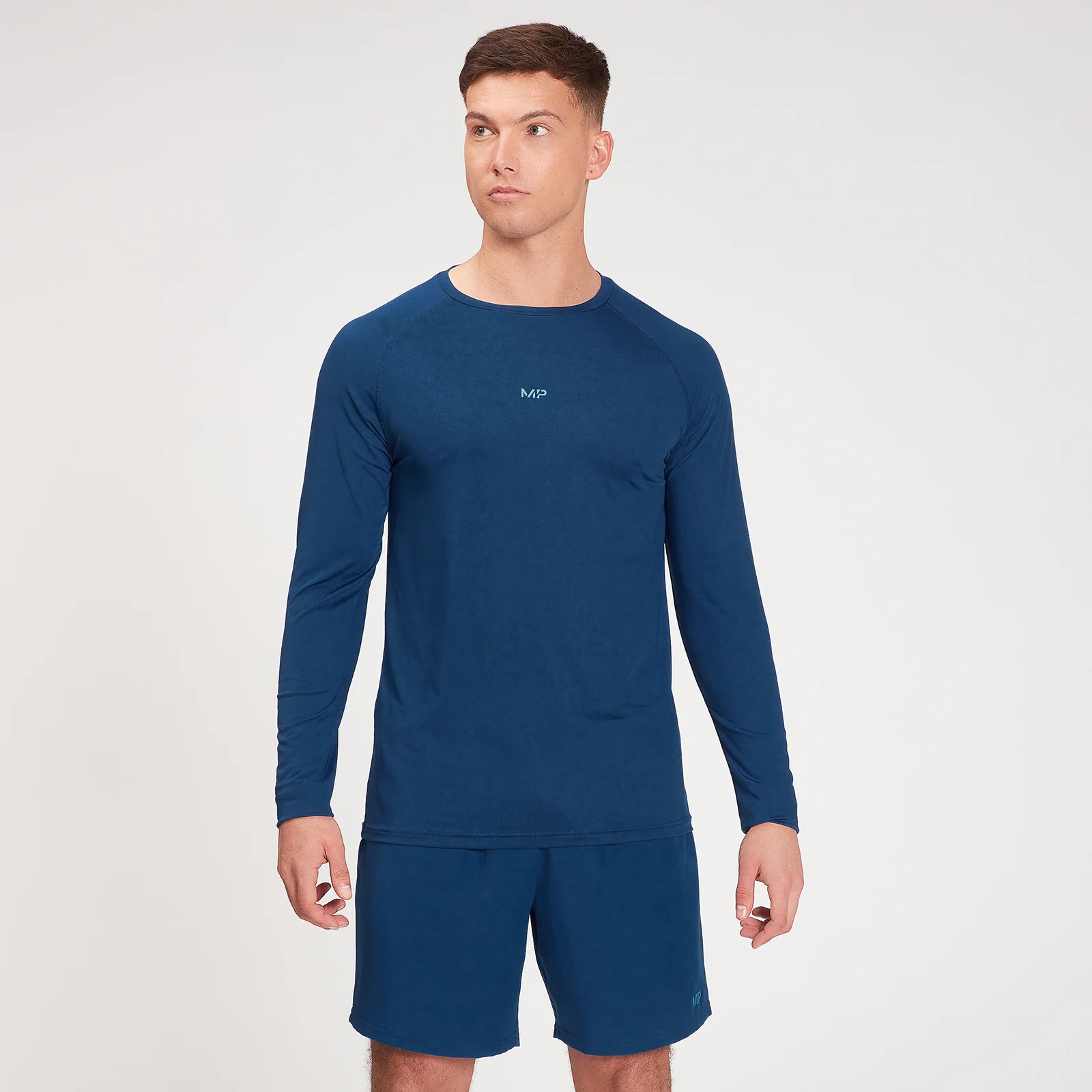 MP Fade Graphic Training Long Sleeve Top til mænd - Mørkeblå - XXS Billede 1
