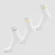 MP Women's Neon MP Logo Crew Socks (3 Pack) Butterfly/Banana/Lavender