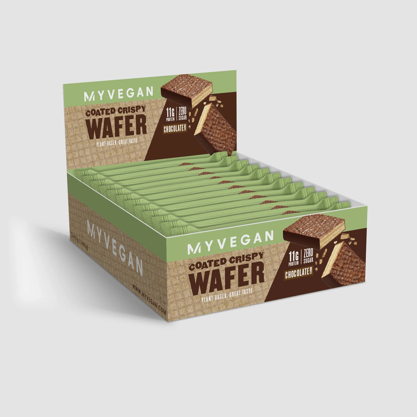 Vegan Coated Crispy Wafer - Chokolade Billede 1