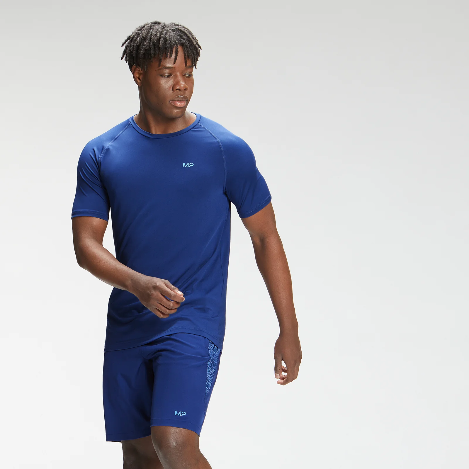 MP Tempo Graphic kortærmet T-shirt til mænd - Intense Blue - XXS Billede 1
