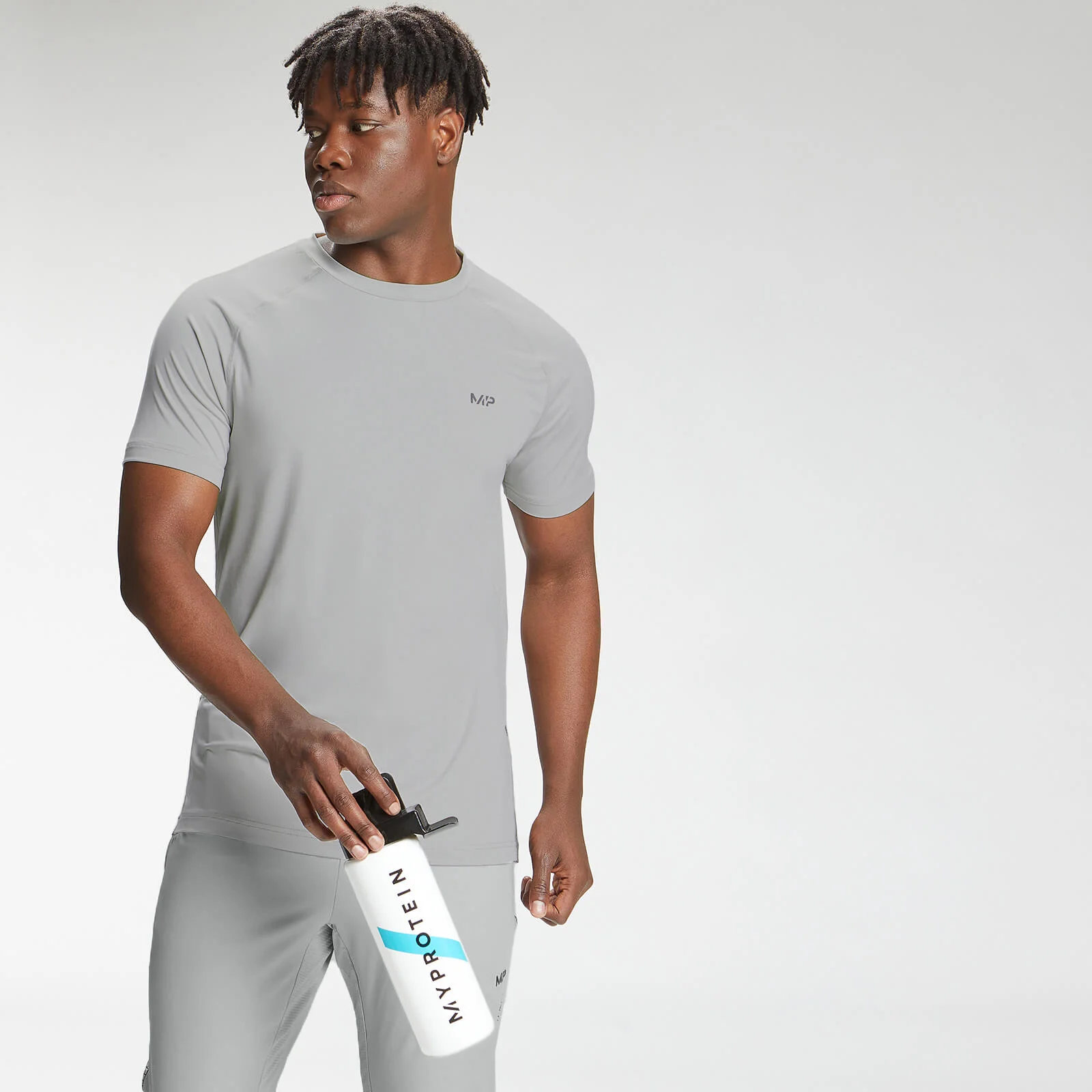 MP Tempo kortærmet T-shirt med korte ærmer til mænd - Chrome - XXS Billede 1