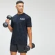 MP Adapt Tie Dye kortærmet oversized T-shirt til mænd - Petrol Blue/Black