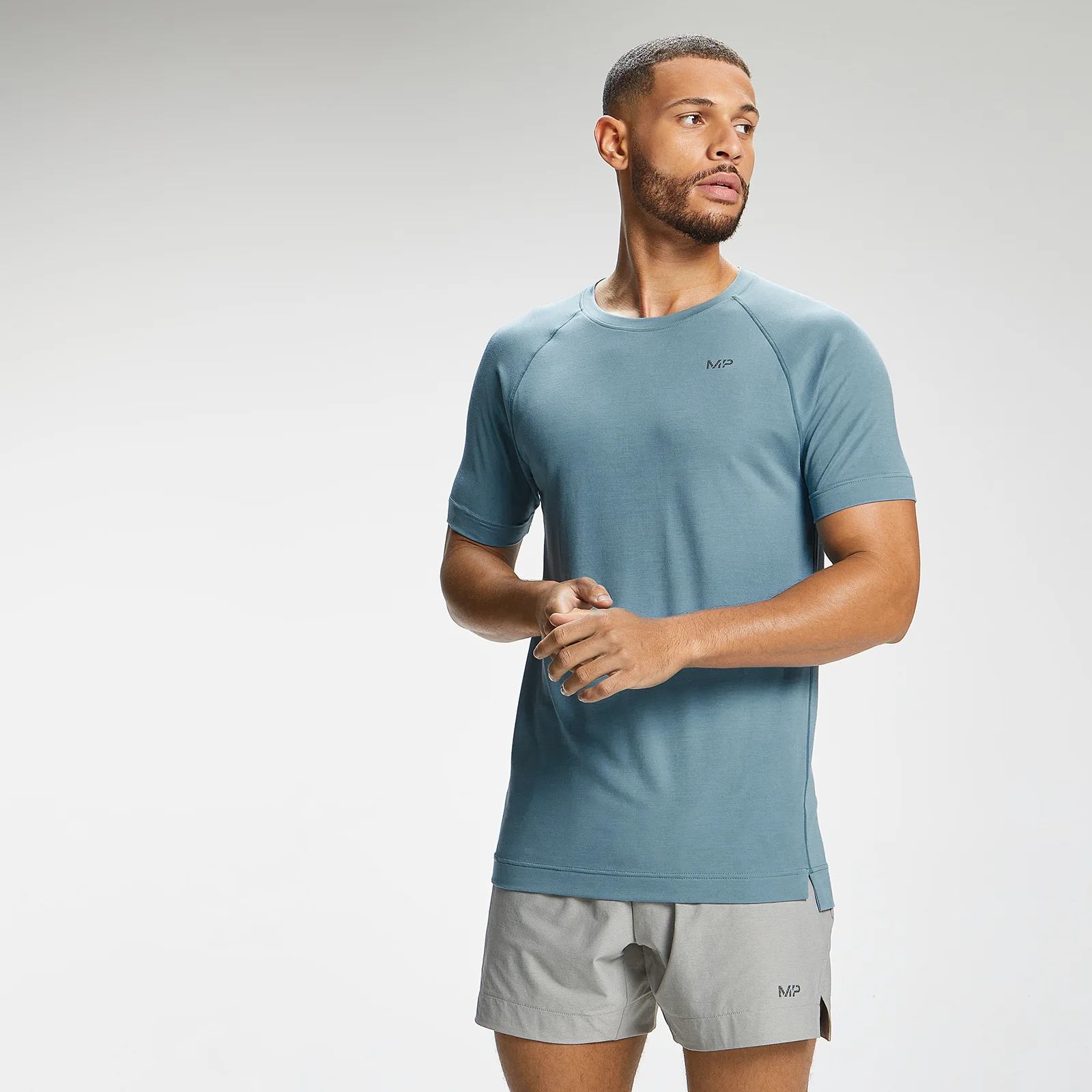 MP Men's Composure Short Sleeve T-Shirt - Storm Blue - XXS Billede 1