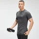 MP Essential Seamless grafisk kortærmet T-shirt med korte ærmer til mænd - Sort