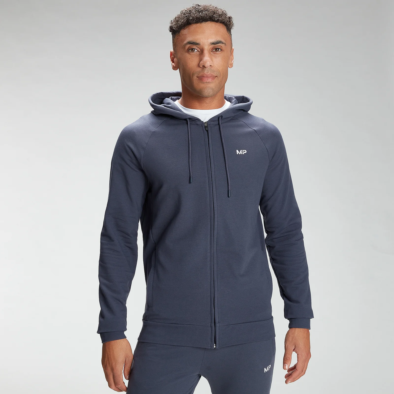MP Men's Form Zip Up Hoodie - Graphite - XXS Billede 1