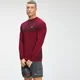 MP Essential Seamless langærmet top til mænd - Wine Marl