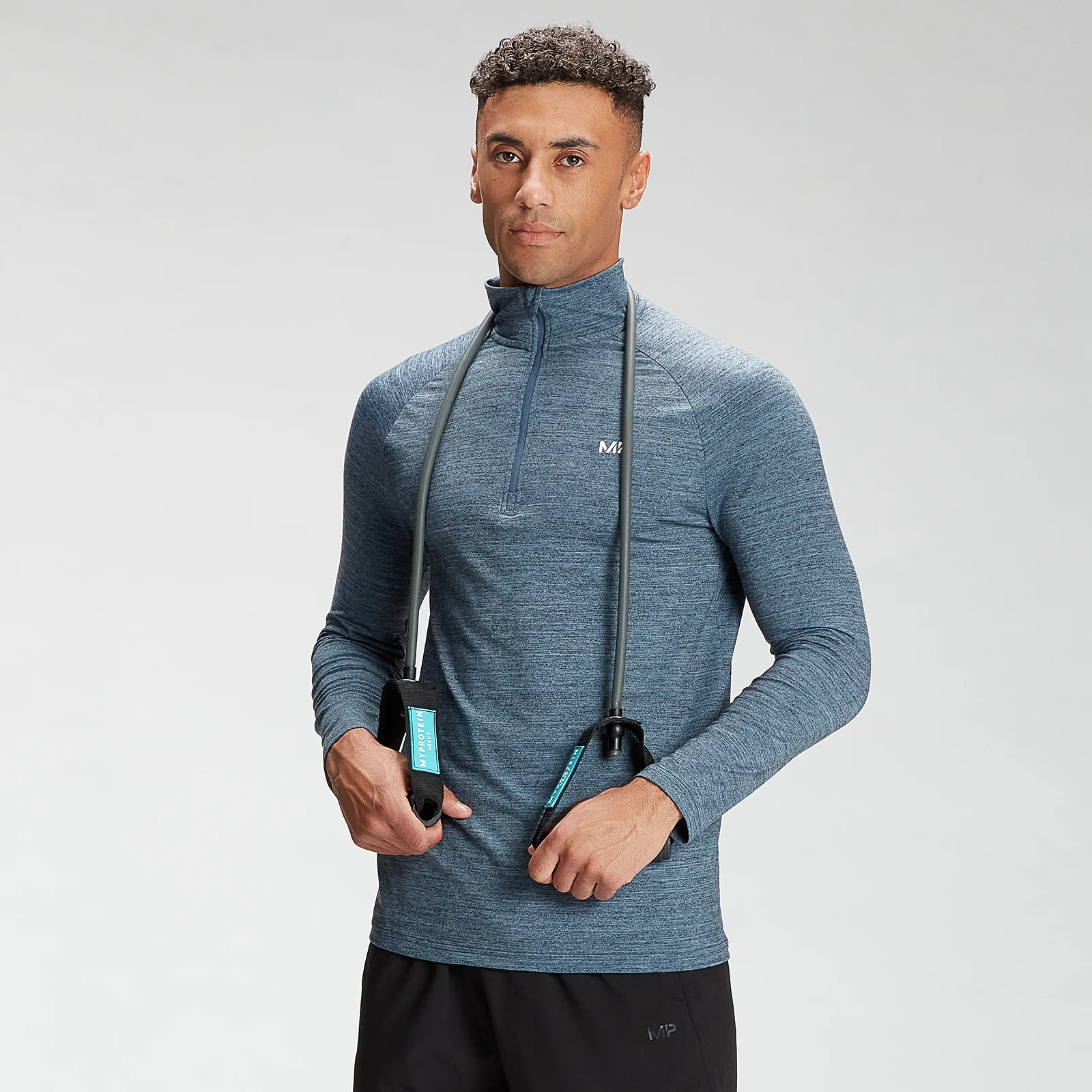 MP Performance 1/4 Zip Top til mænd - Galaxy Marl - XXS Billede 1