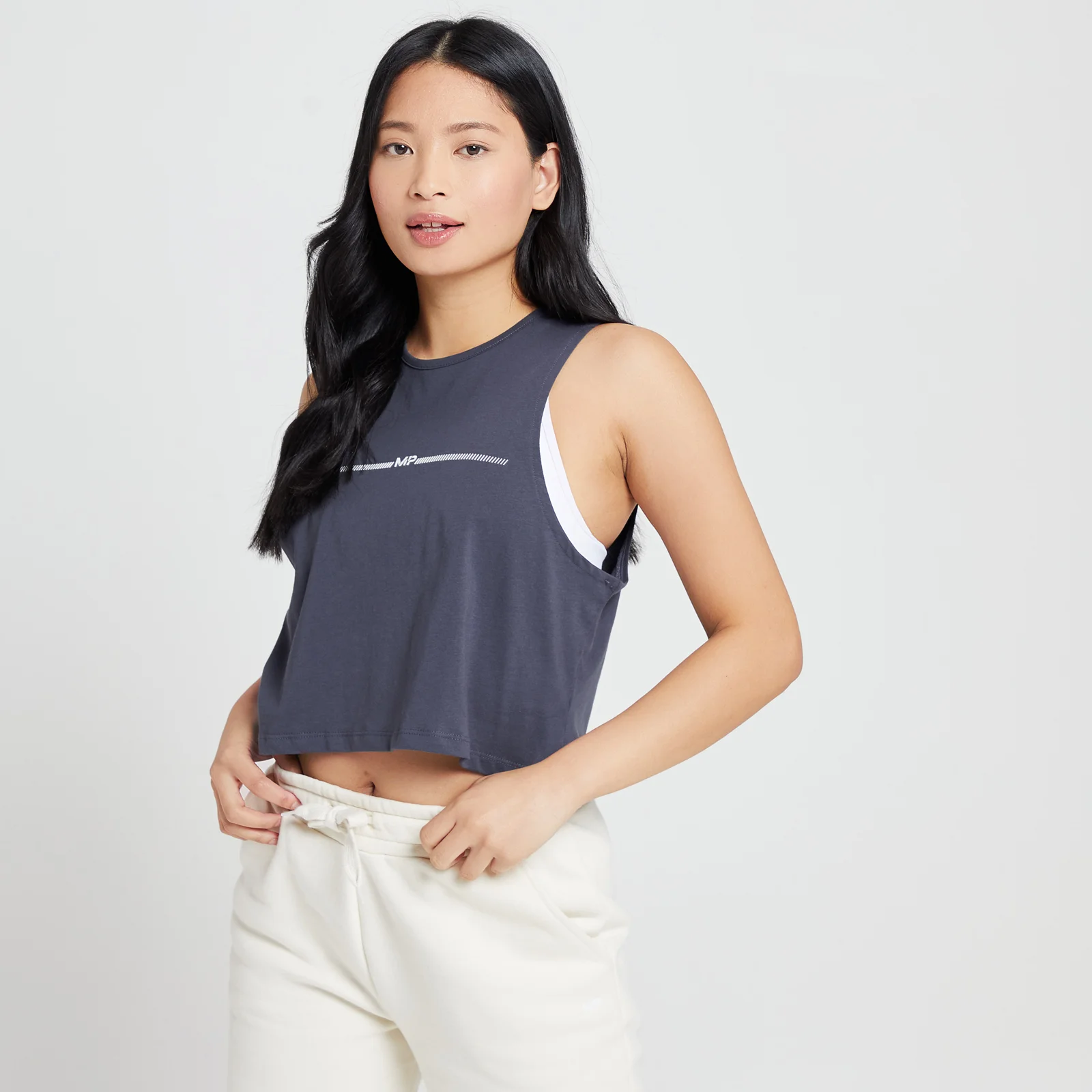 MP Mini Mark Graphic Reach Vest til kvinder – Graphite - XXS Billede 1