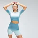 MP Velocity Seamless Crop Top til kvinder - Ocean Blue