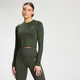 MP Essentials Training Dry Tech langærmet Crop Top med lange ærmer til kvinder - Vine Leaf