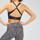 MP Women's Power Cross Back Sports BH - Black Space Dye