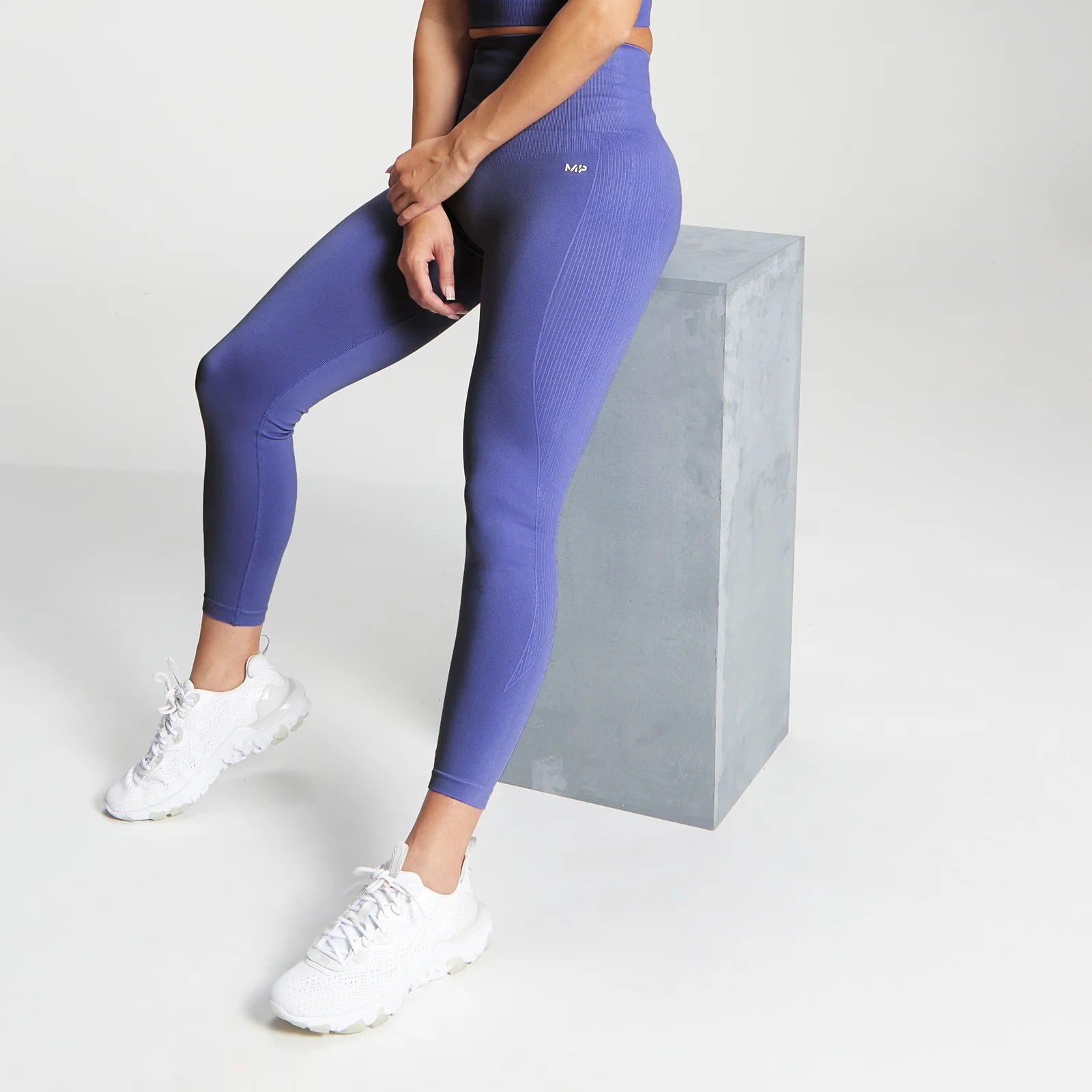 MP Women's Shape Seamless 7/8 Leggings - Bluebell - XXS Billede 1