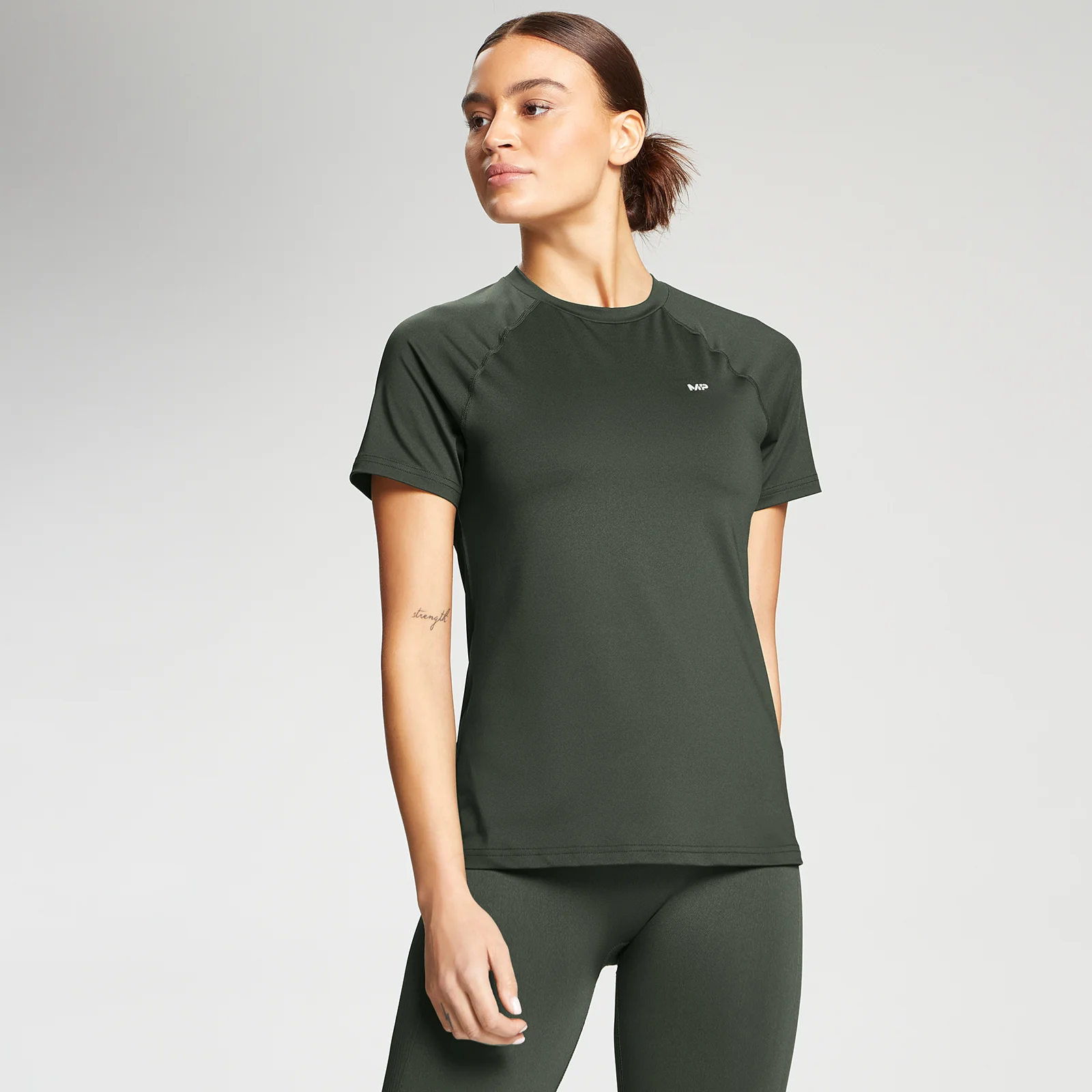 MP Essentials Training Slim Fit T-shirt til kvinder - Vine Leaf - XXS Billede 1
