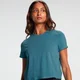 MP trænings-Cropped T-shirt til kvinder - Ocean Blue