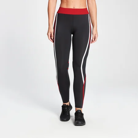 MP Women's Engage Colour Block Leggings - Sort/ Danger