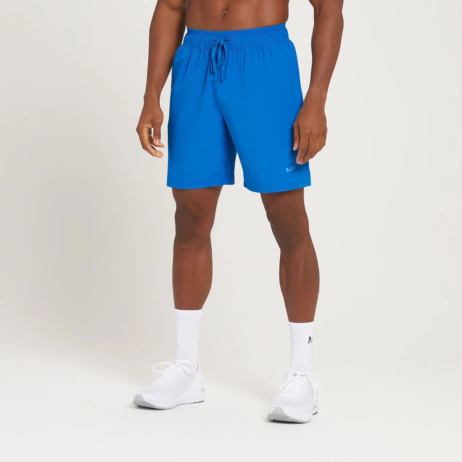MP Linear Mark Graphic Training Shorts til mænd - True Blue - XXS Billede 1