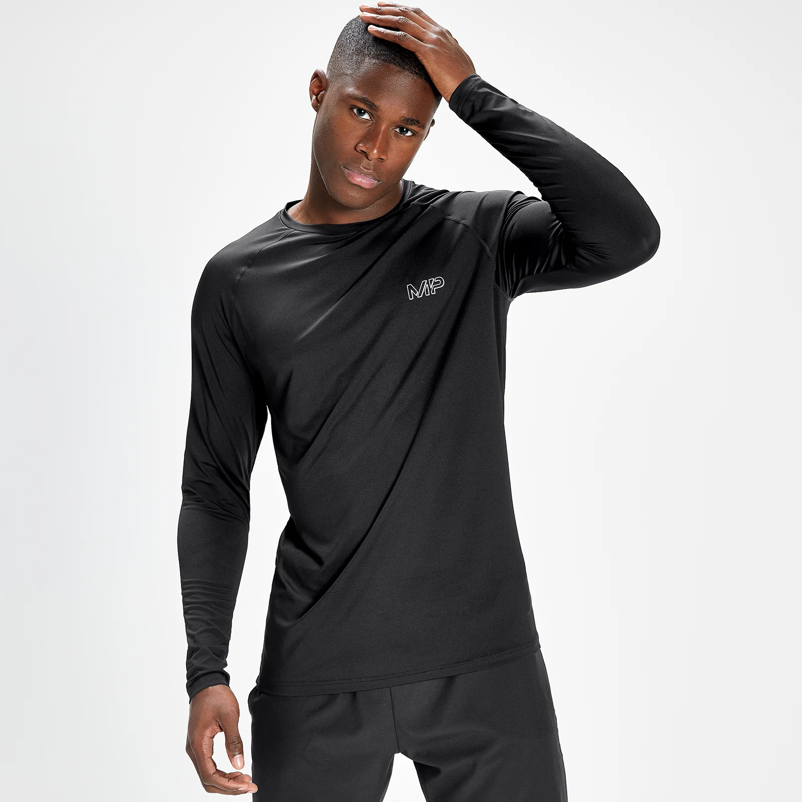 MP Infinity Mark Graphic Training Long Sleeve T-Shirt til mænd – Sort - XXS Billede 1