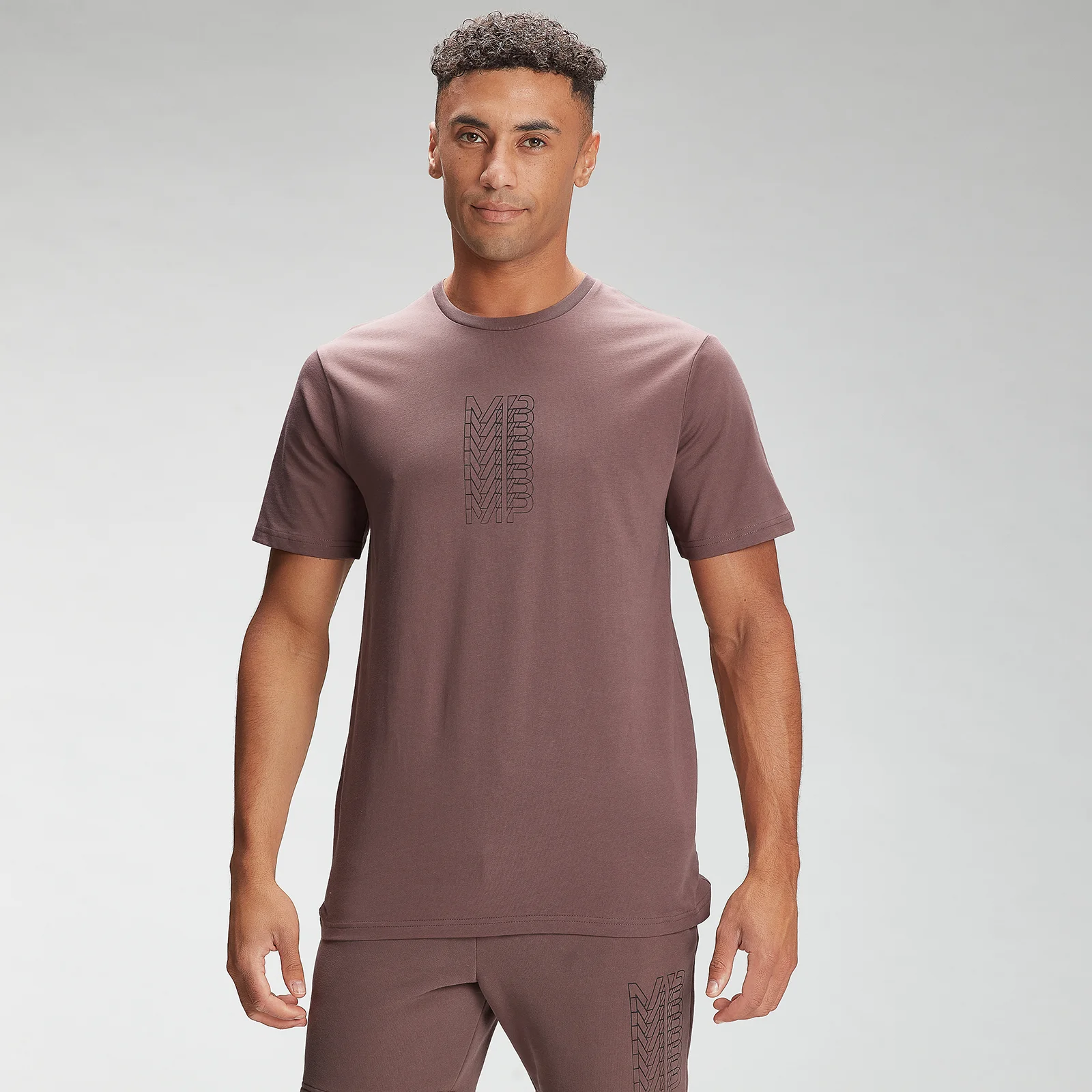 MP Men's Repeat MP Graphic Short Sleeve T-Shirt - Warm Brown - XXS Billede 1