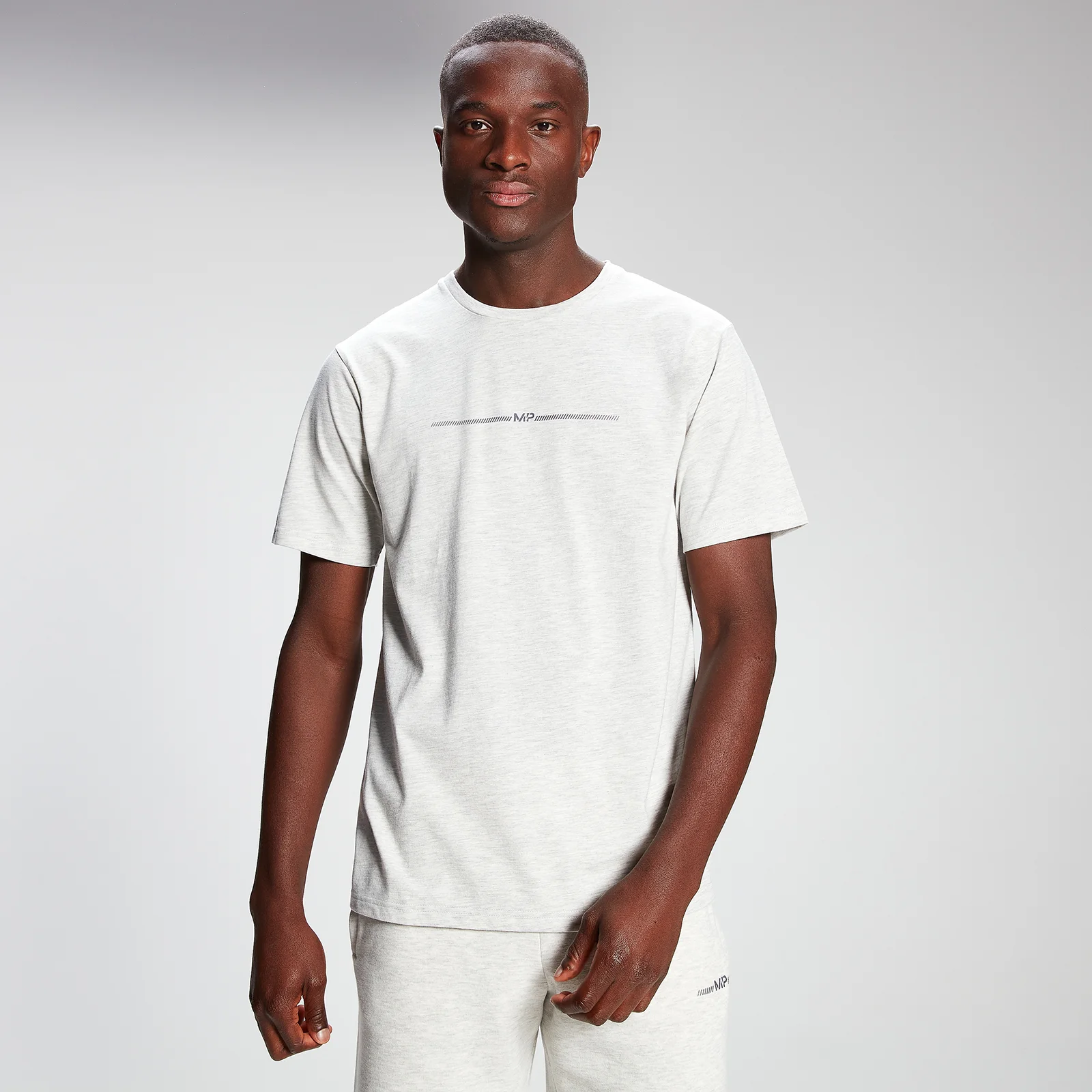 MP Men's Mini Mark Graphic Short Sleeve T-Shirt - Light Grey Marl - XXS Billede 1