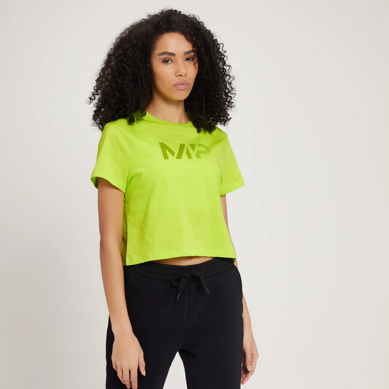 MP Fade Graphic Crop T-shirt til kvinder - Lime - XXS Billede 1