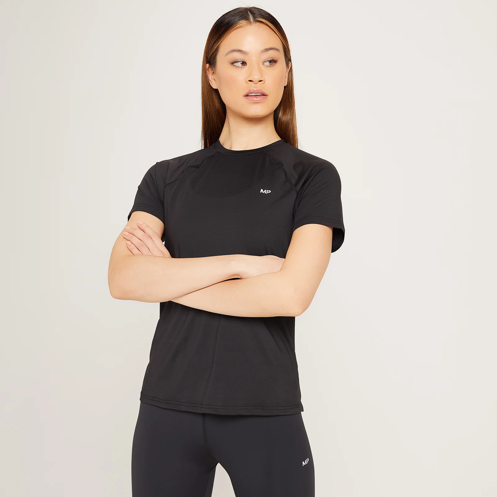 MP Linear Mark trænings-T-Shirt til kvinder - Black - XXS Billede 1
