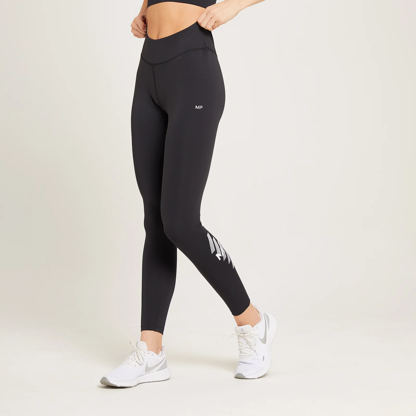 MP Linear Mark Training Leggings til kvinder - Sort - XXS Billede 1